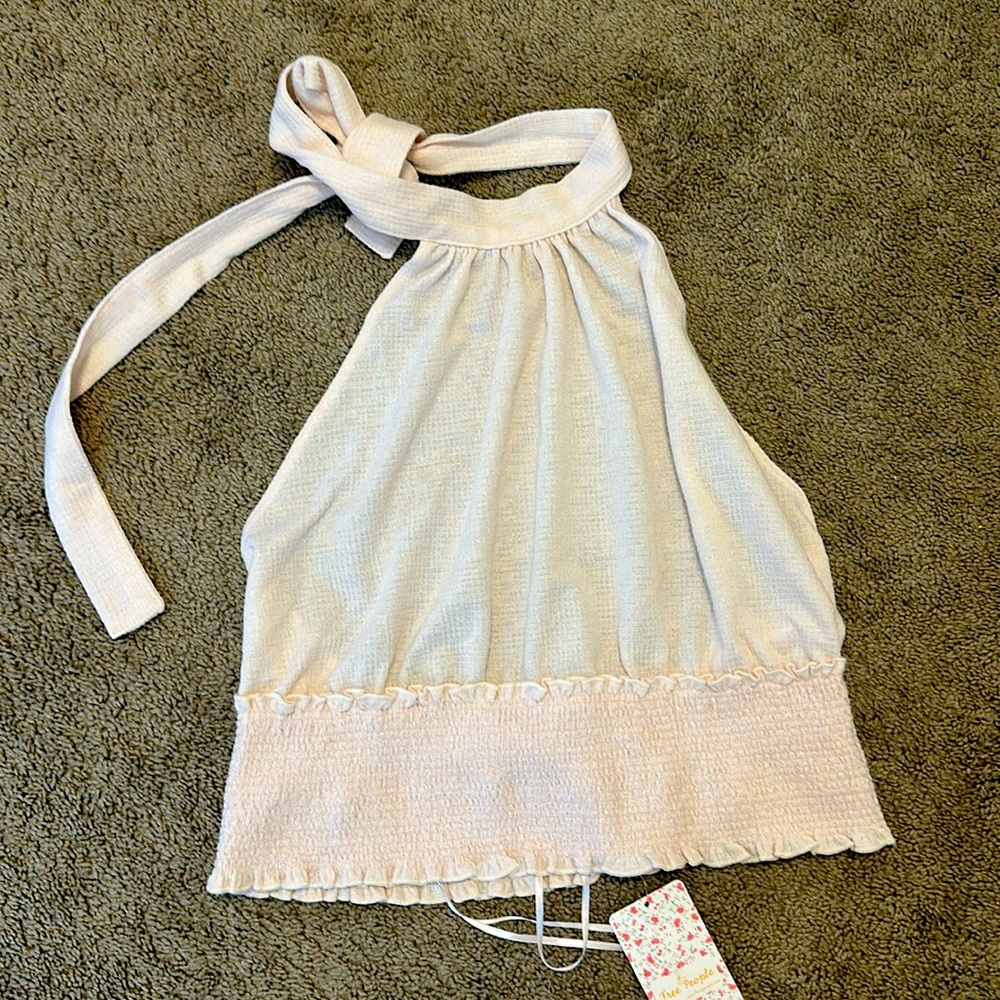 Free People Baby pink  Halter BNWT - Large